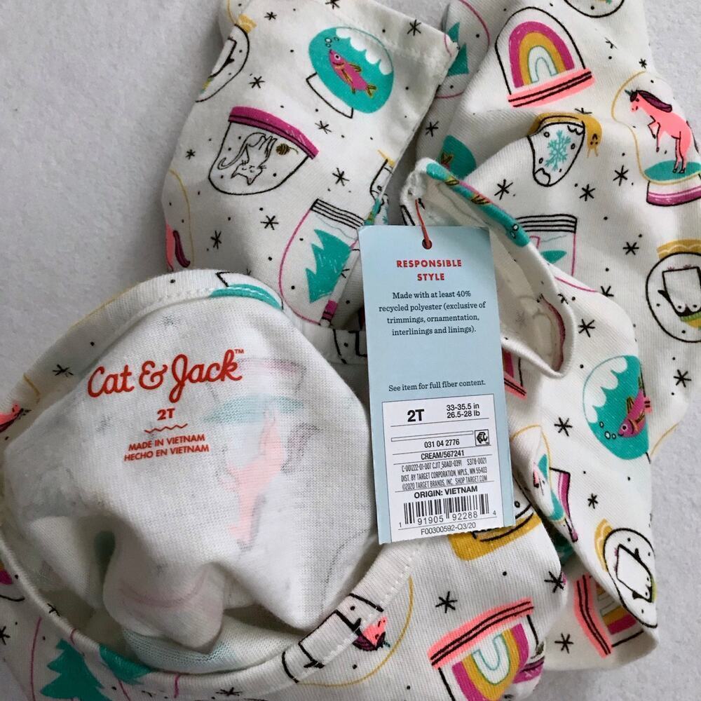 Cat & Jack NWT Long Sleeves Dress Girls 2T - Picture 6 of 7